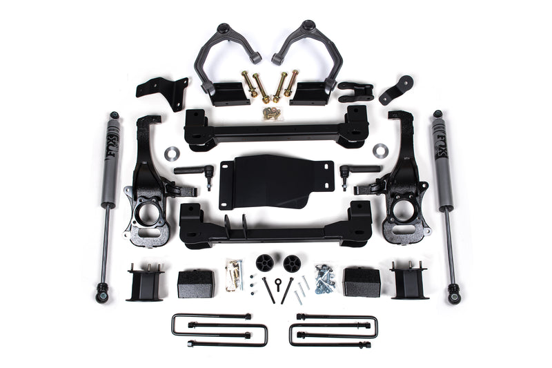 Zone Offroad 4 Inch Lift Kit (Standard) for 2019-2024 Chevrolet Silverado 1500 (5.3L V8, 6.2L V8, 2.7L Turbo I4)